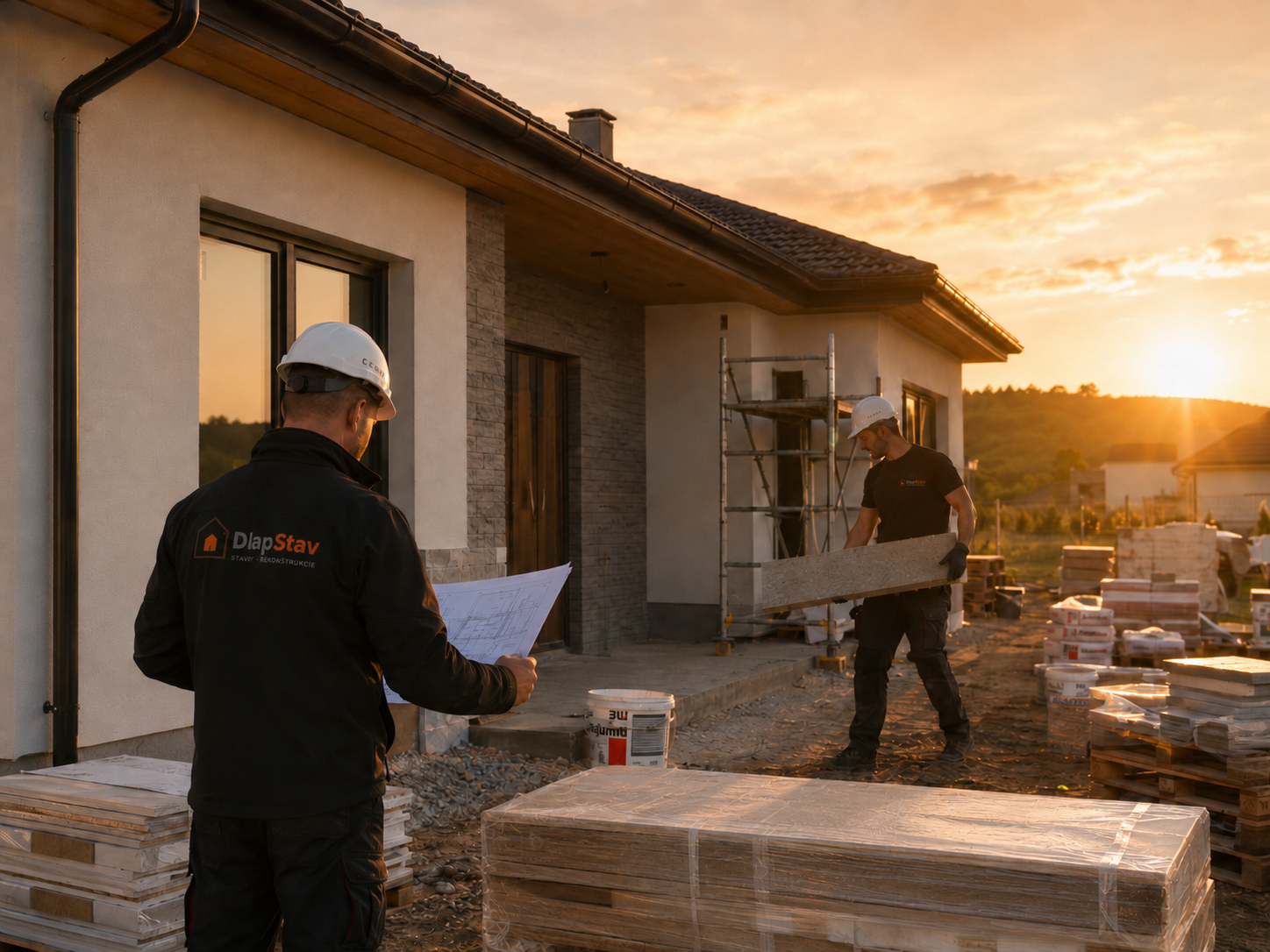 Stavba rodinného domu — koordinácia prác podľa projektu